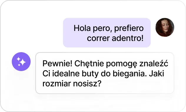 Obsługuje różne języki