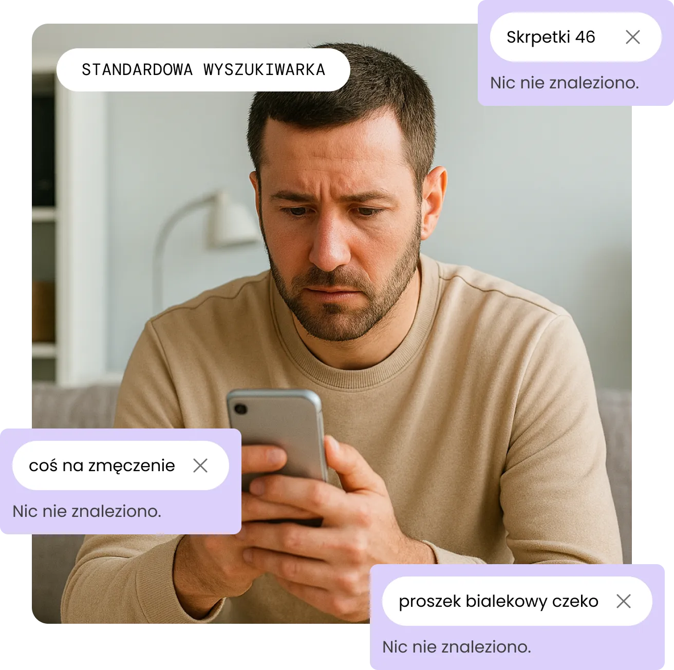 Klient zagubiony w wynikach wyszukiwania